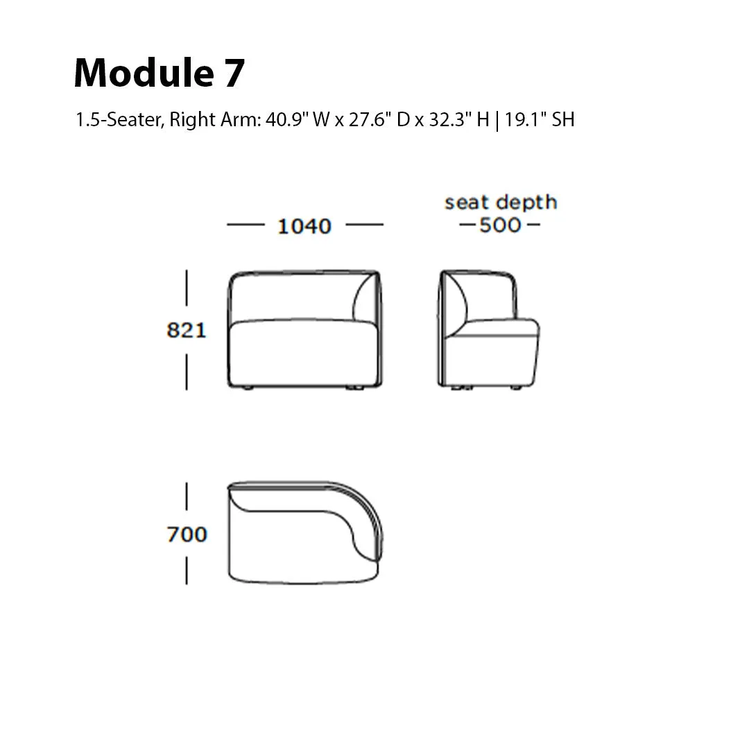 Panorama Dine Sofa (Modules 6-11)