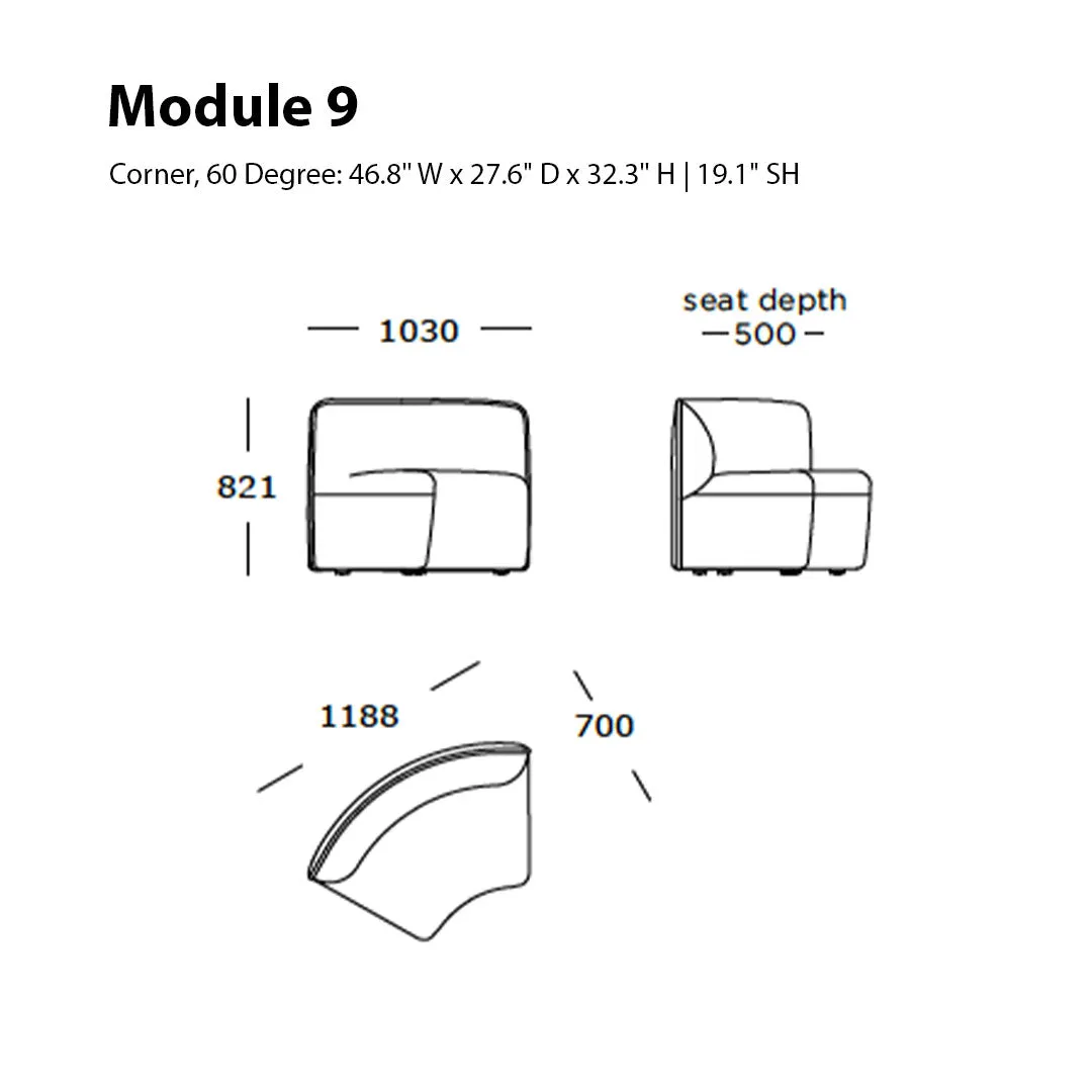 Panorama Dine Sofa (Modules 6-11)