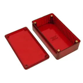 Polycarbonate Multipurpose Translucent Enclosure - 120 x 65 x 36mm - IR Red (1591CTRD)