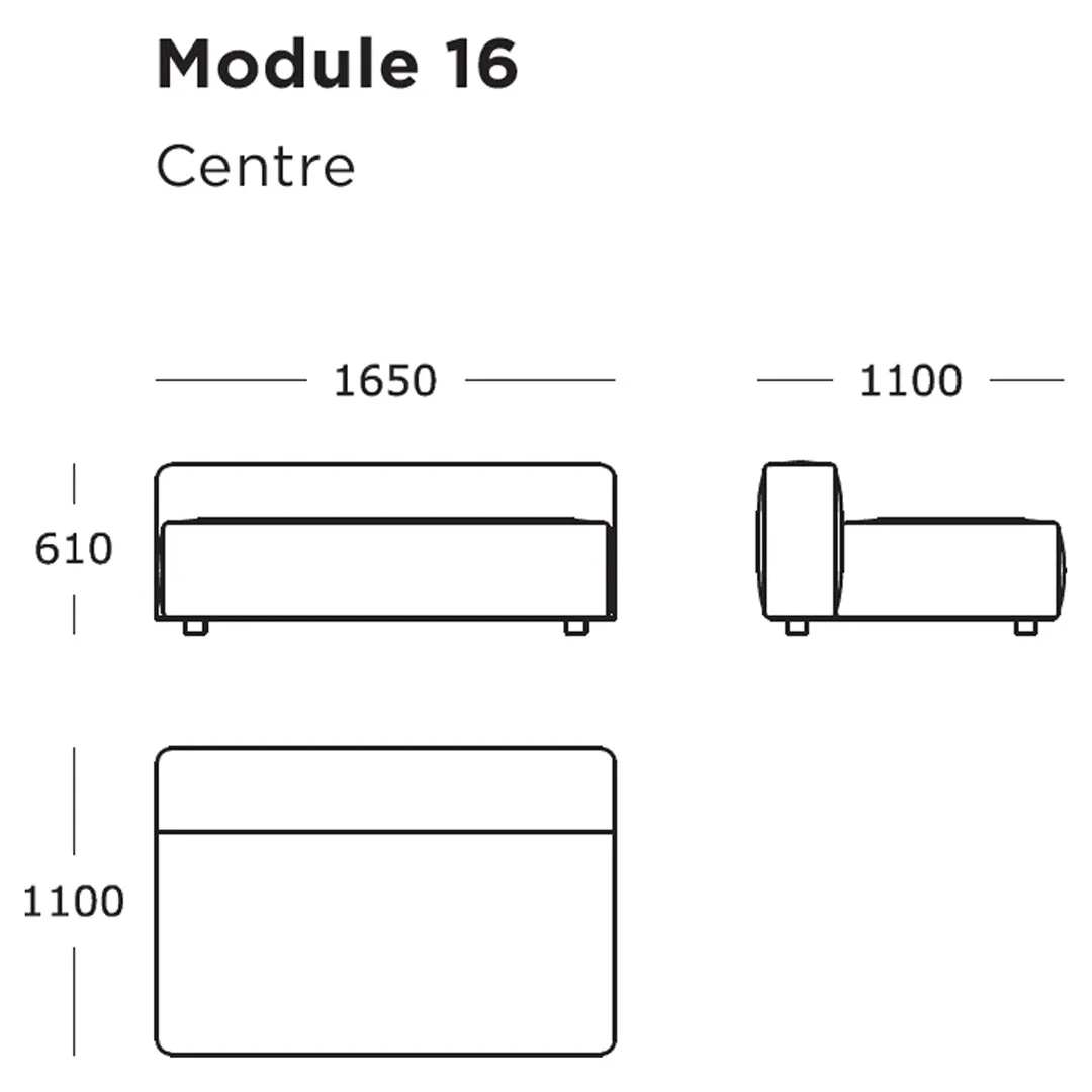 Pontone Modular Sofa (Modules 9-16)