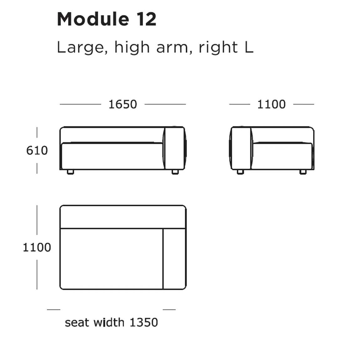 Pontone Modular Sofa (Modules 9-16)