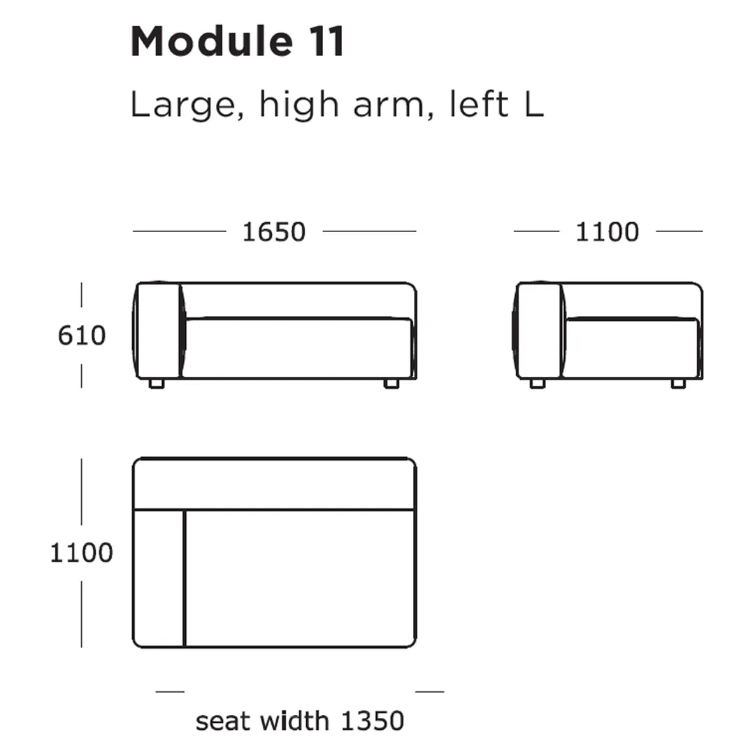 Pontone Modular Sofa (Modules 9-16)