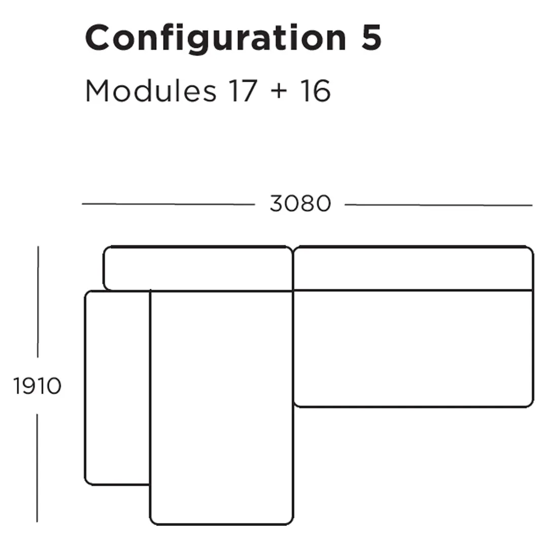 Pontone Modular Sofa (Modules 9-16)