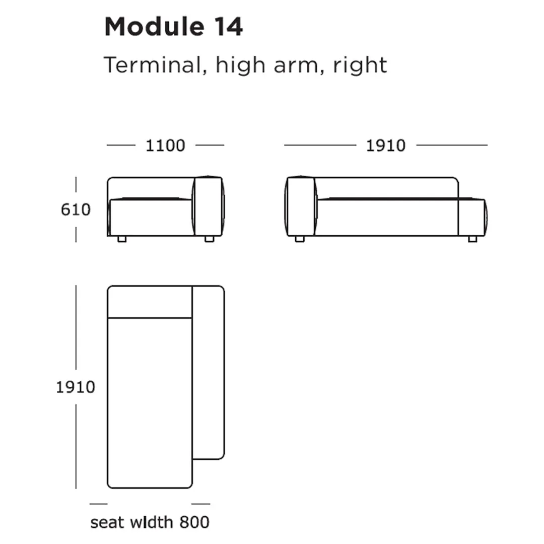 Pontone Modular Sofa (Modules 9-16)