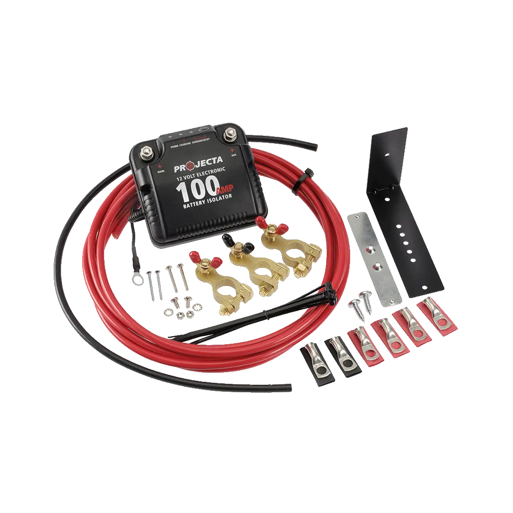 PROJECTA 12V 100A Electronic Dual Battery Isolator Kit DBC100K