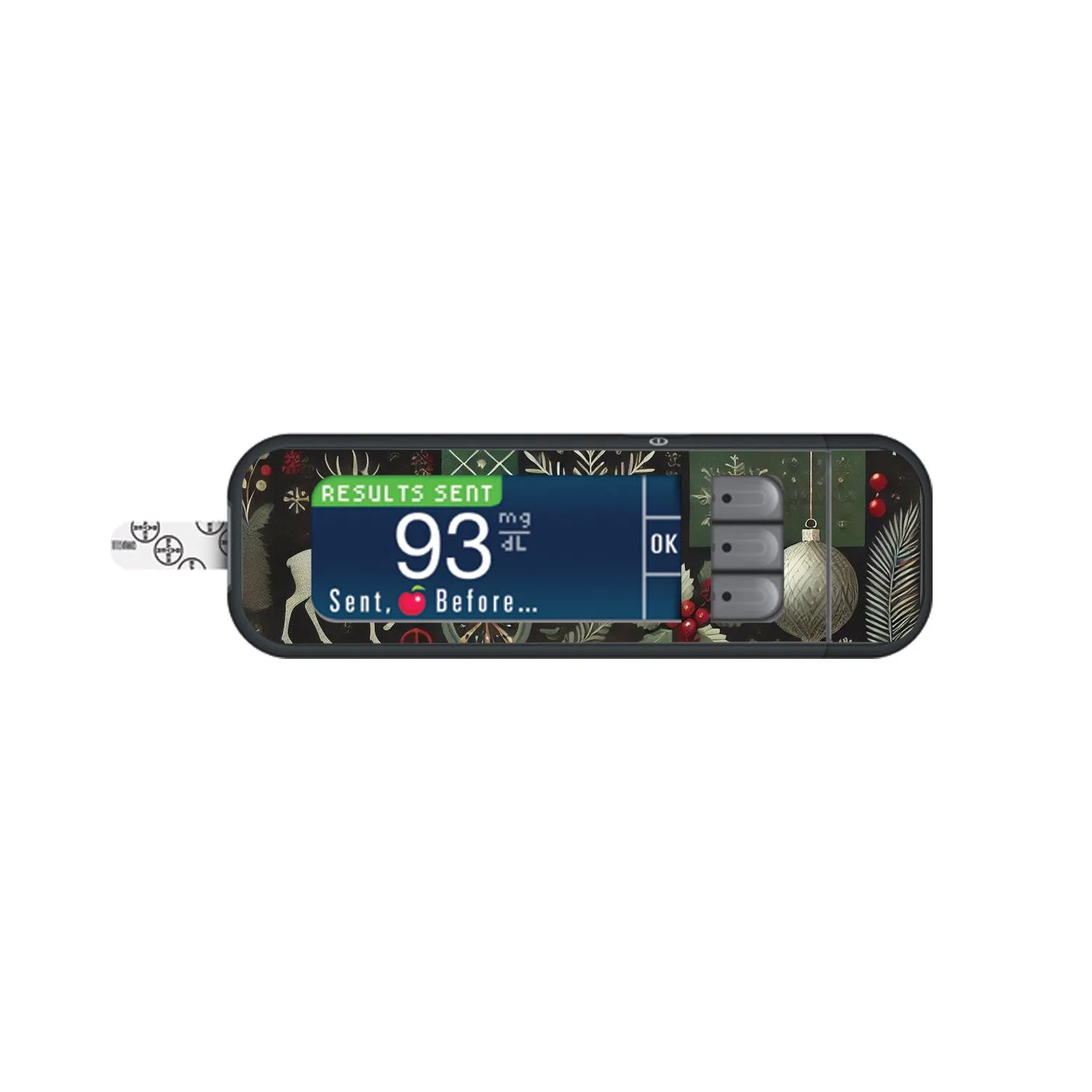 Reindeer Paper Sticker for Bayer Contour Next Glucometer