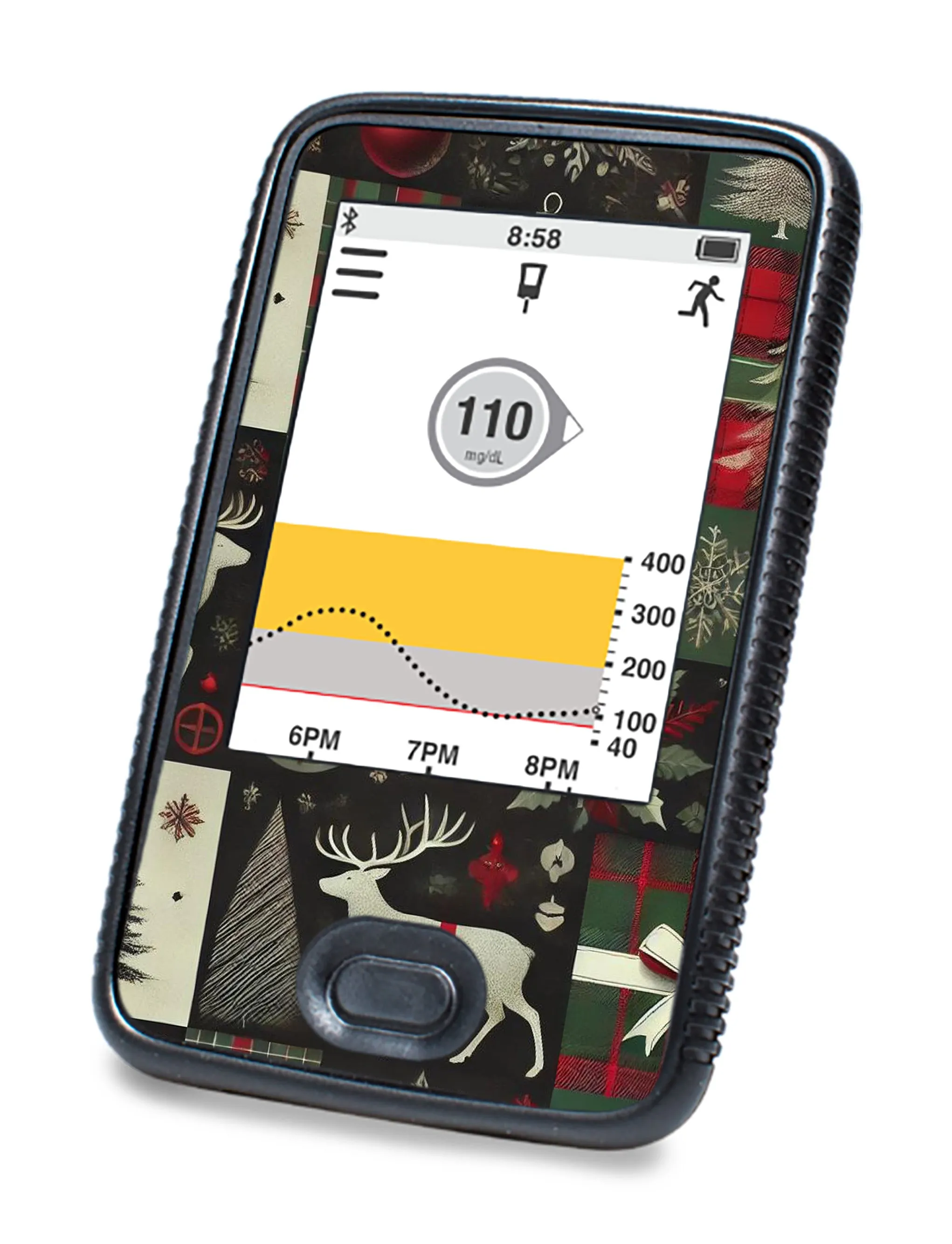 Reindeer Paper Sticker for DEXCOM G6 Touchscreen Receiver