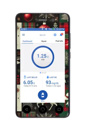 Reindeer Paper Sticker for Omnipod DASH™