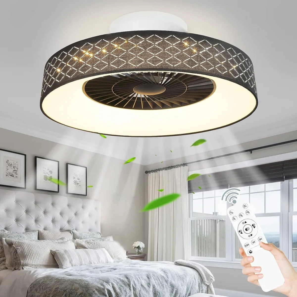 Remote Control for DLLT / DIGLED Flush Mount Starry Sky Ceiling Fans (Infrared Control Type)