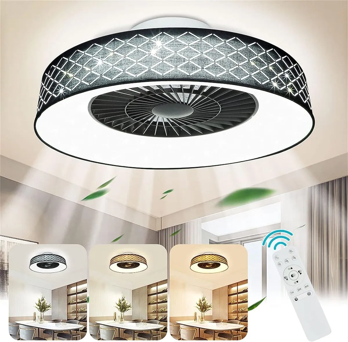 Remote Control for DLLT / DIGLED Flush Mount Starry Sky Ceiling Fans (Infrared Control Type)