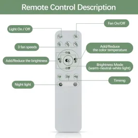 Remote Control for DLLT / DIGLED Flush Mount Starry Sky Ceiling Fans (Infrared Control Type)