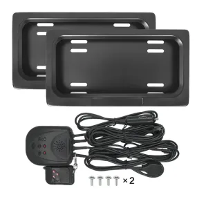 Stealth License Plate Curtain Double Plate Kit (Front & Back USA/Canada)