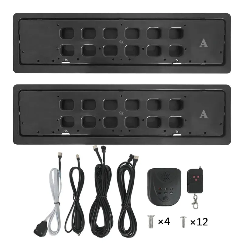 Stealth License Plate Flipper Double Kit (EU/UK)