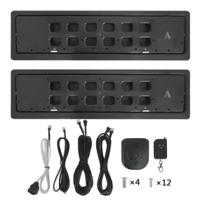 Stealth License Plate Flipper Double Kit (EU/UK)