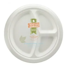 Sugar Cane - Earth Friendly - 10" Compartment Plate (Case Qty: 600)
