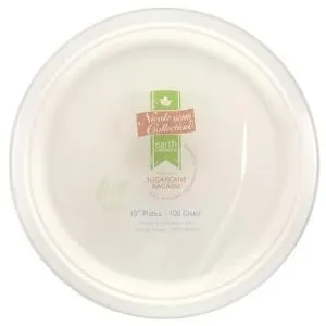 Sugar Cane - Earth Friendly - 10" Plate (Case Qty: 600)