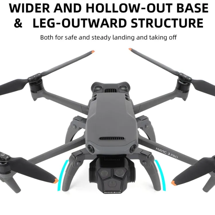 Sunnylife M3P-LG582 For DJI Mavic 3 Pro Folding Increases Tripod Protection Support Spider Landing Rack(Grey)