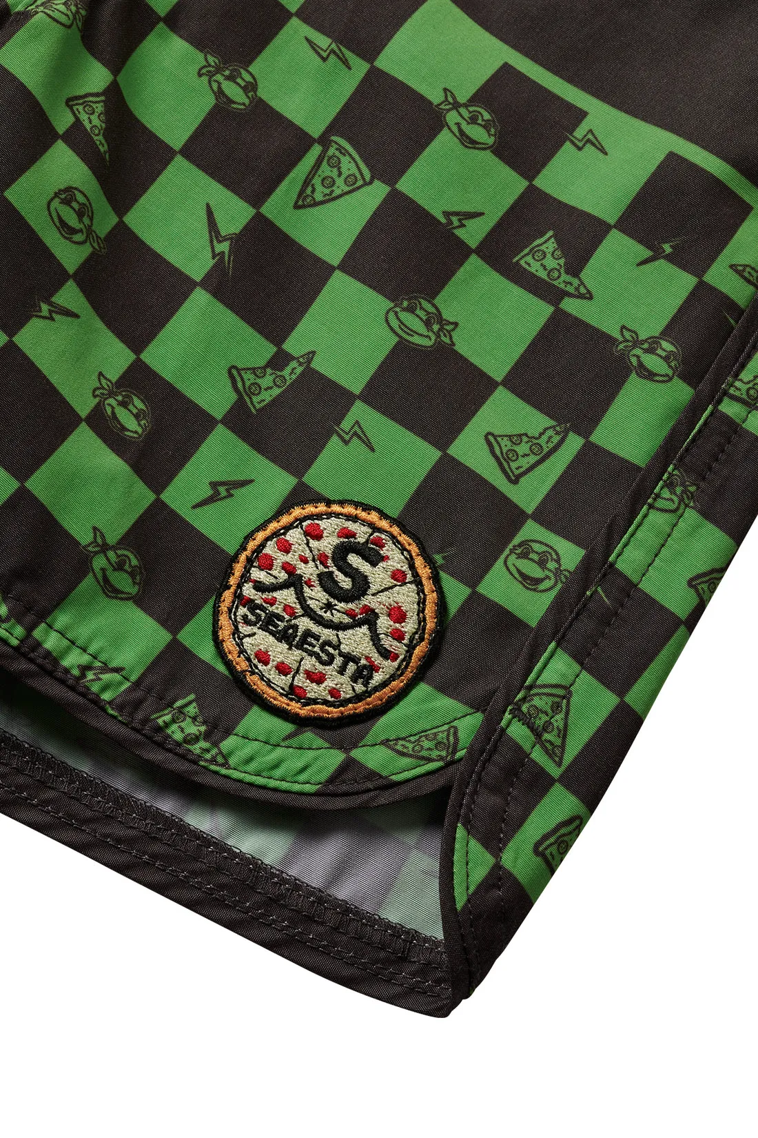 Teenage Mutant Ninja Turtles-Checkered Board Shorts