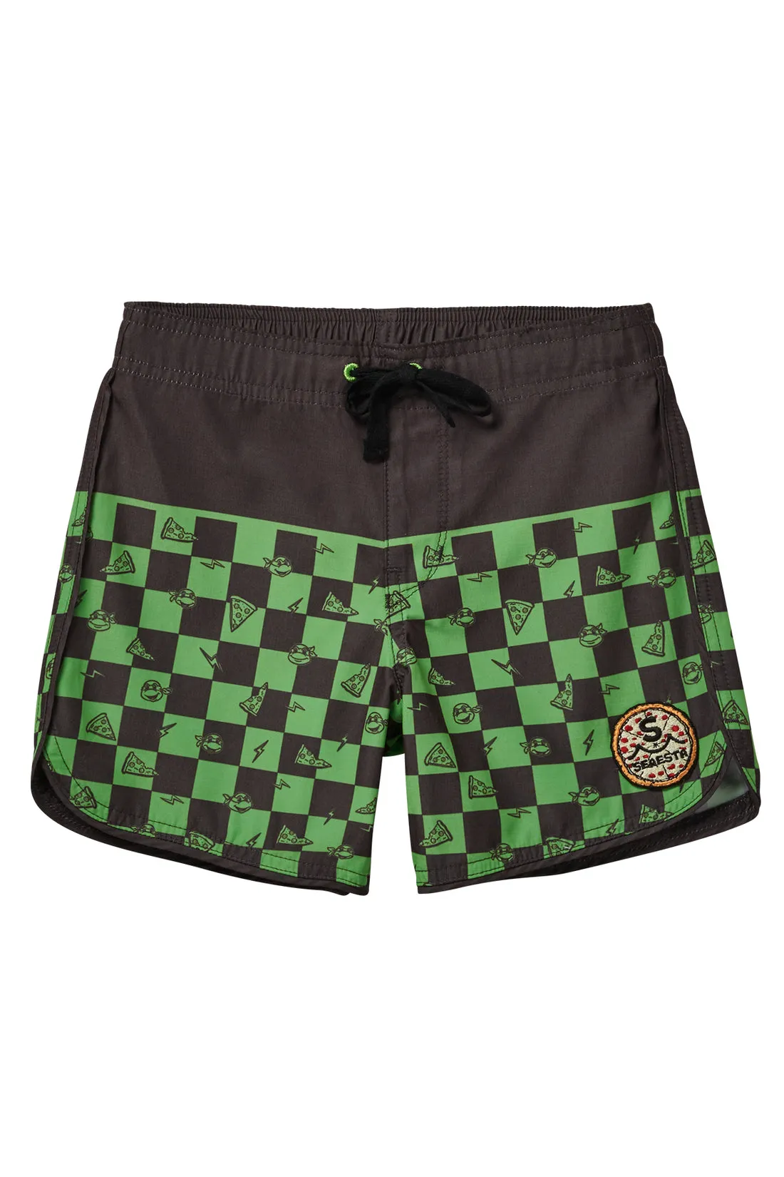 Teenage Mutant Ninja Turtles-Checkered Board Shorts