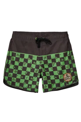 Teenage Mutant Ninja Turtles-Checkered Board Shorts