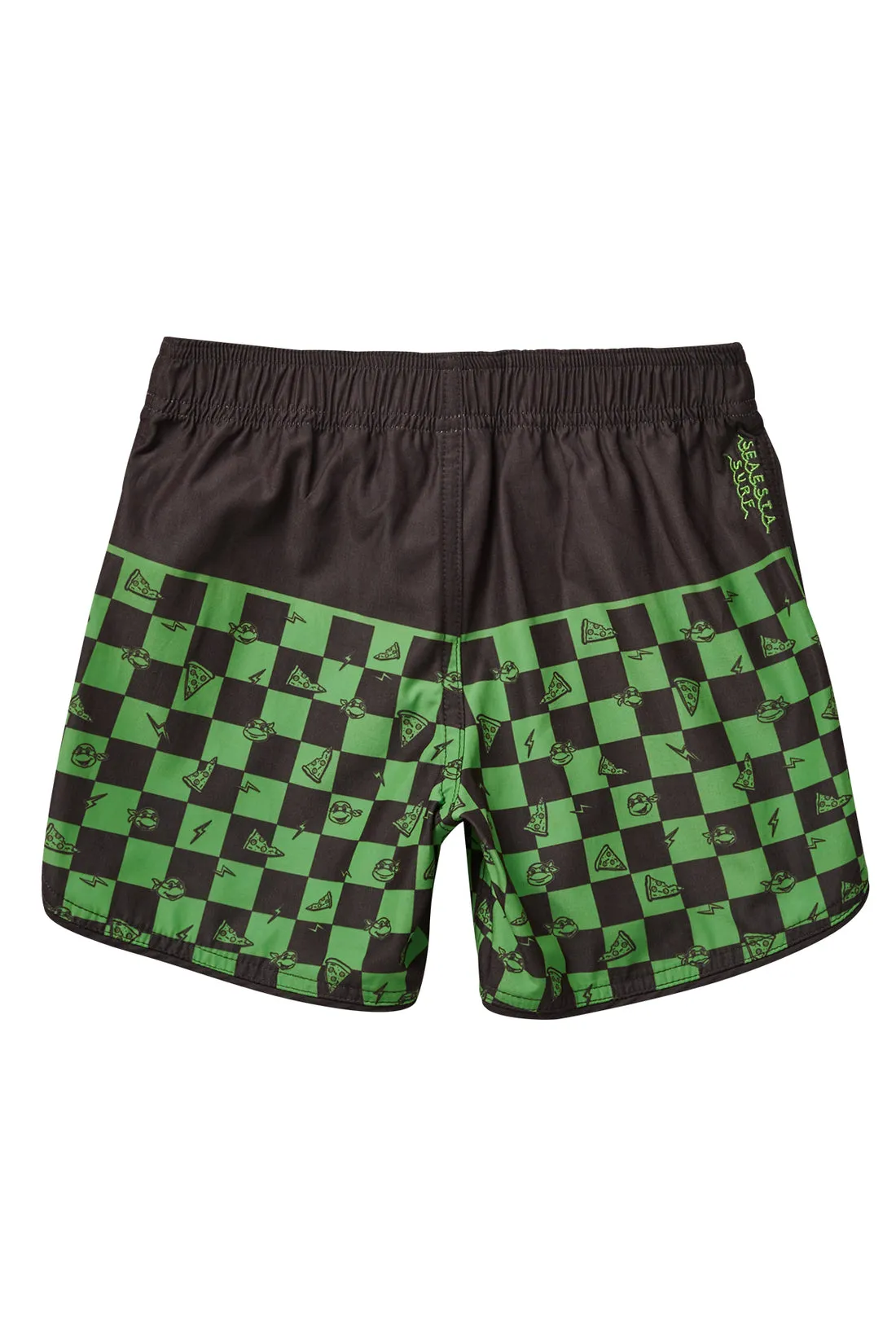 Teenage Mutant Ninja Turtles-Checkered Board Shorts