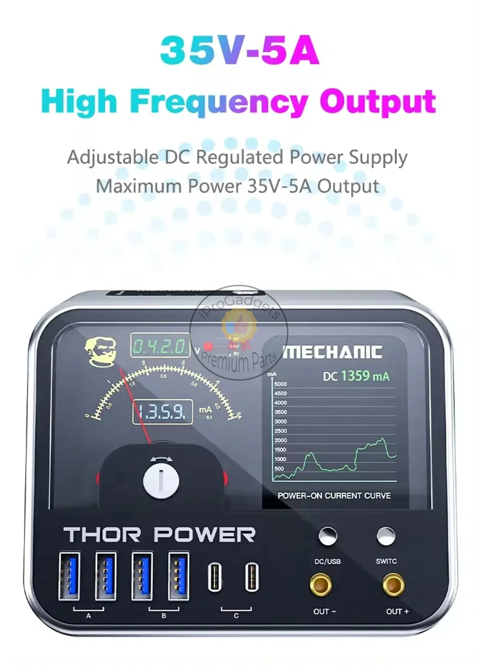 Thor Power Mechanic Interface Intelligent IoT Intelligent Stabilized Power Supply Mobile Short Circuit Detection Repair