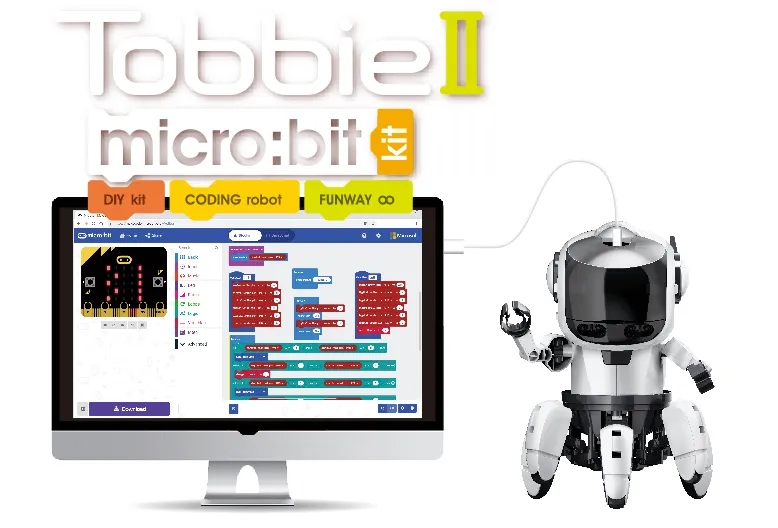 Tobbie II   Micro:bit Kit Coding Robot Age 12 