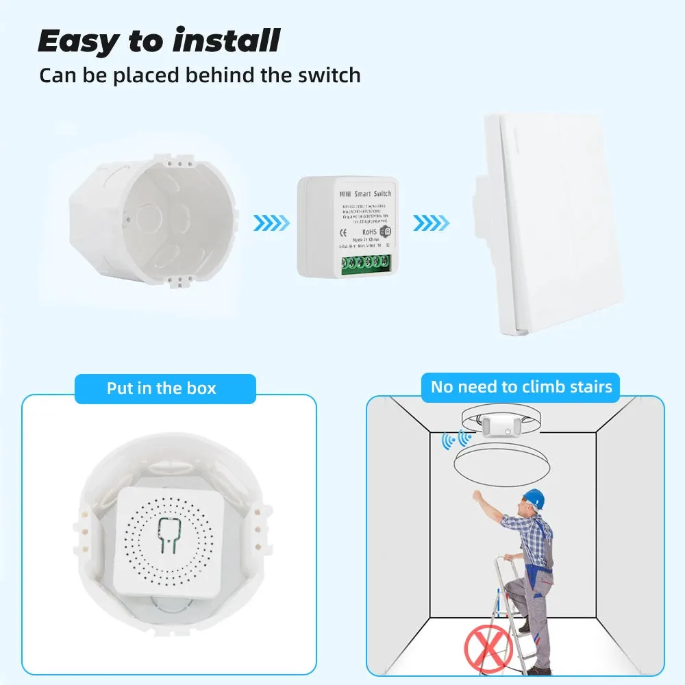 Tuya 16A ZigBee WiFi Smart Switch Module with Power Monitor 2 Way Control Breaker Works with Alexa Google Home Smart Life APP