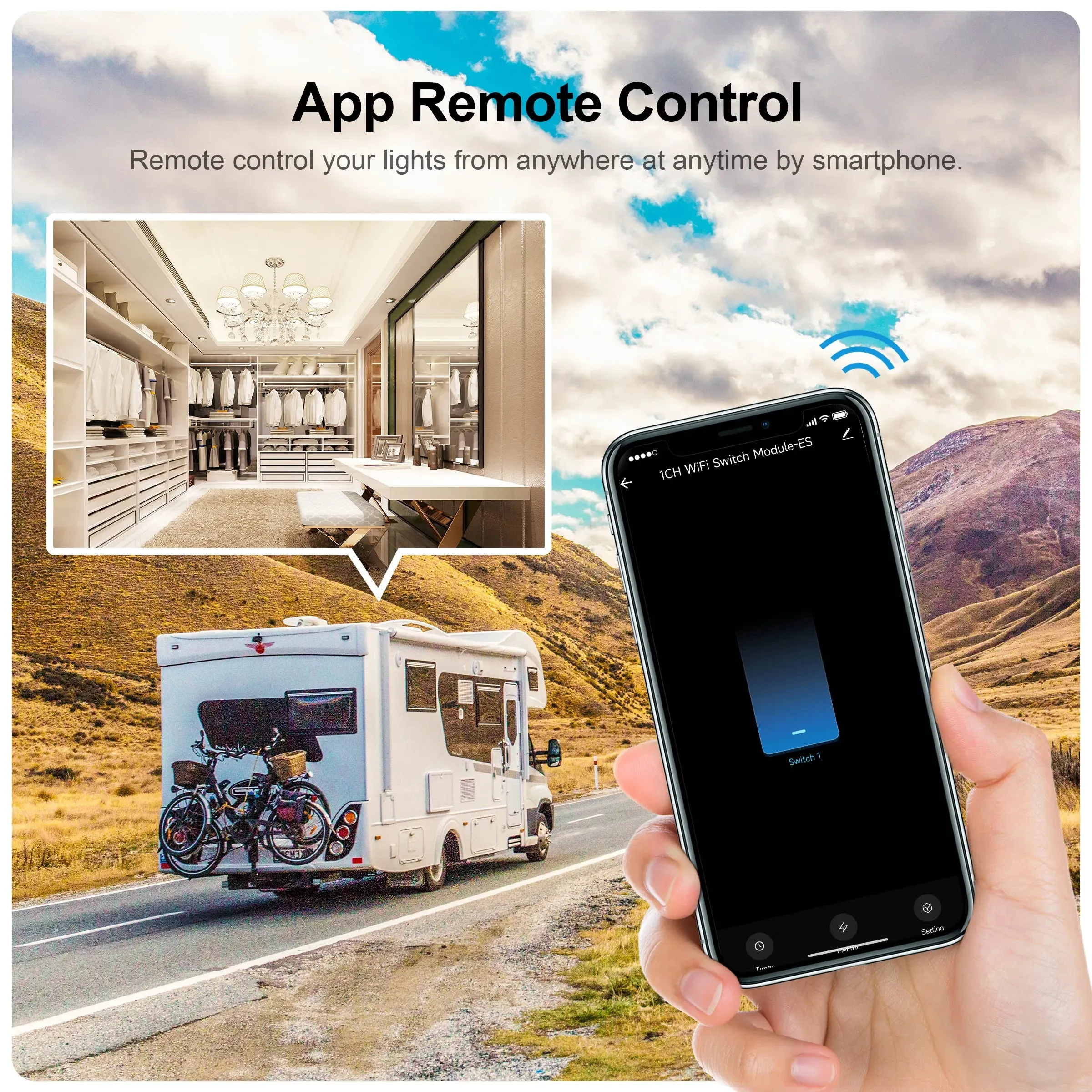 Tuya 16A ZigBee WiFi Smart Switch Module with Power Monitor 2 Way Control Breaker Works with Alexa Google Home Smart Life APP