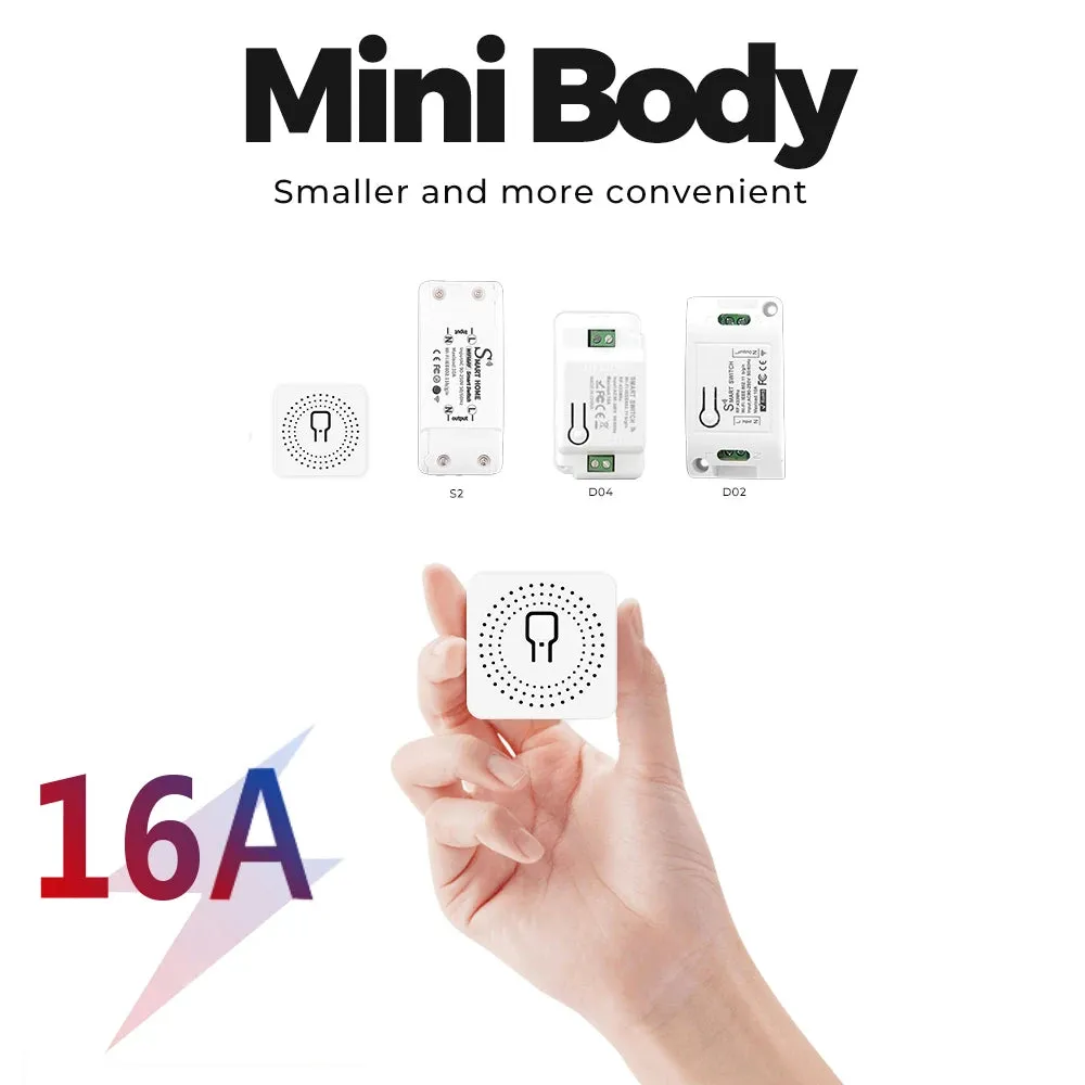 Tuya 16A ZigBee WiFi Smart Switch Module with Power Monitor 2 Way Control Breaker Works with Alexa Google Home Smart Life APP