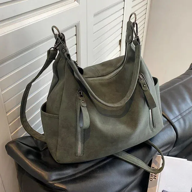 UAKISS  -  2024 High-capacity All Match Y2k Aesthetic Tote Bags Elegant Luxury Design Frosted Shoulder Crossbody Bag Casual  Handbag Women