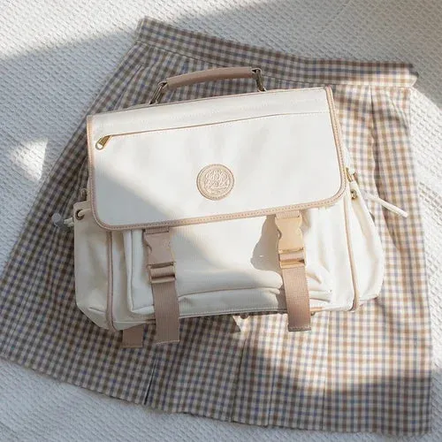 UAKISS  -   Japanese JK Uniform Bags Women High-capacity Canvas Backpacks All Match Shoulder Bags Aesthetic Crossbody Bag сумка