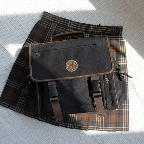 UAKISS  -   Japanese JK Uniform Bags Women High-capacity Canvas Backpacks All Match Shoulder Bags Aesthetic Crossbody Bag сумка