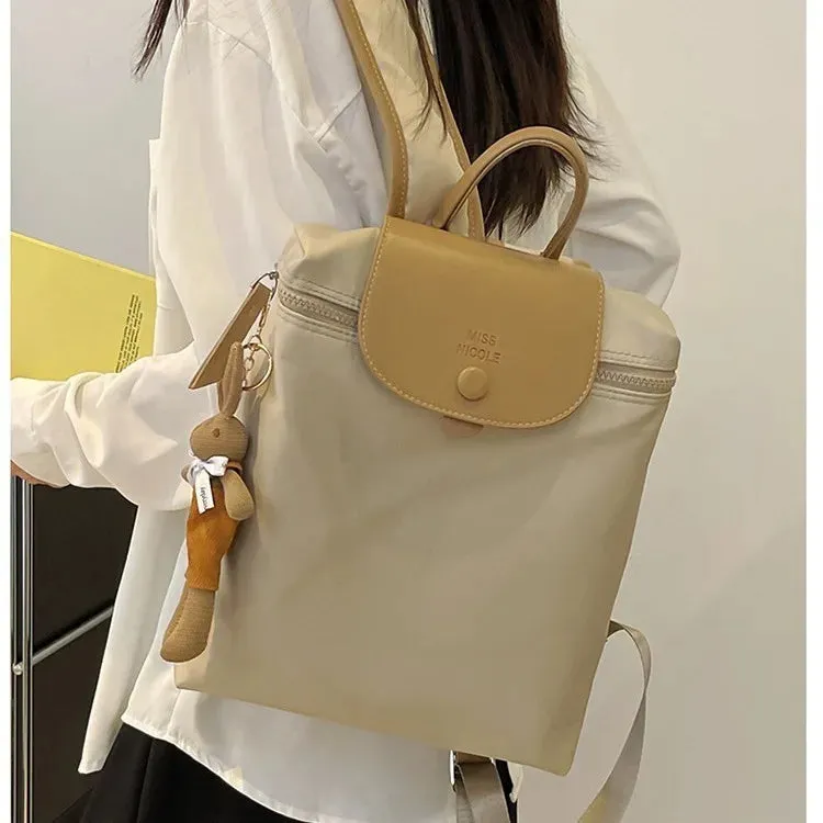 UAKISS  -   Simple Womens Backpack Fashion Designed Solid Colours High Capacity Backpacks for Ladies Casual Versatile Female Bag