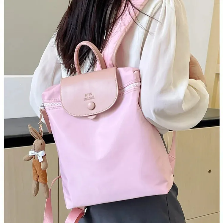 UAKISS  -   Simple Womens Backpack Fashion Designed Solid Colours High Capacity Backpacks for Ladies Casual Versatile Female Bag