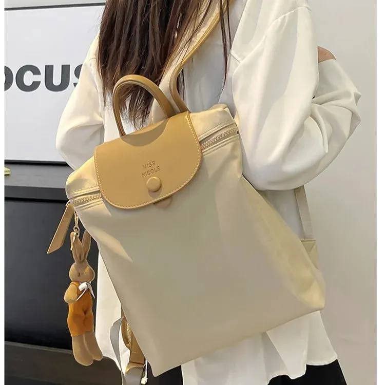 UAKISS  -   Simple Womens Backpack Fashion Designed Solid Colours High Capacity Backpacks for Ladies Casual Versatile Female Bag
