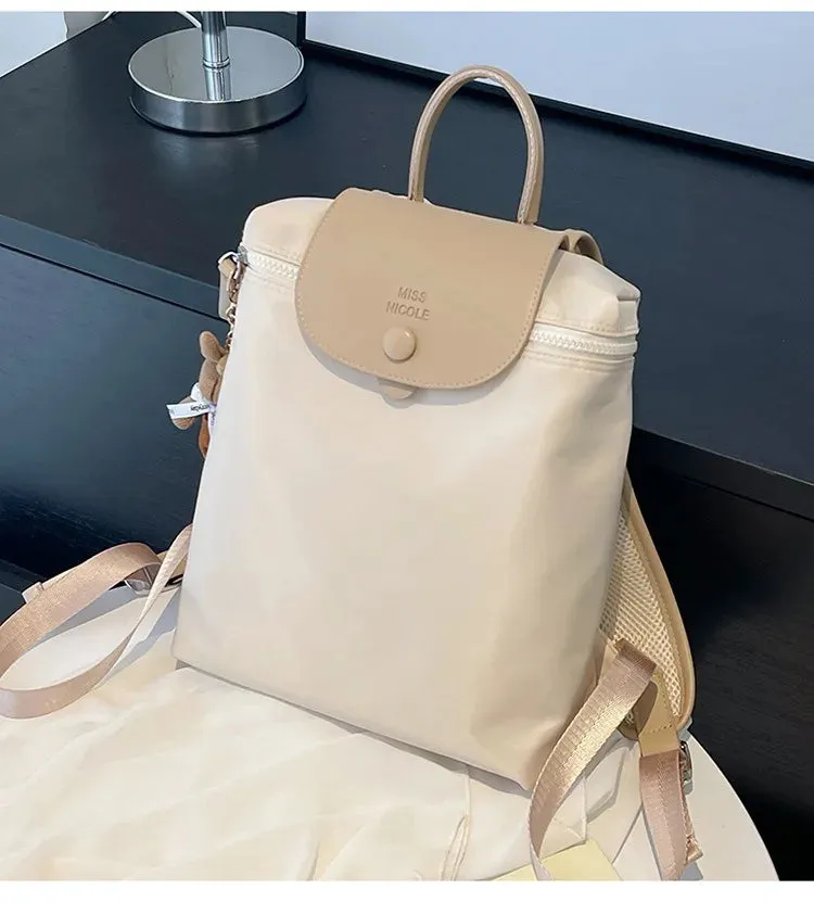 UAKISS  -   Simple Womens Backpack Fashion Designed Solid Colours High Capacity Backpacks for Ladies Casual Versatile Female Bag