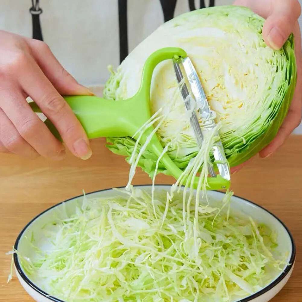 US 2-4 Pack Stainless Steel Peeler Cabbage Lettuce Head Grater Shredder Slicer S