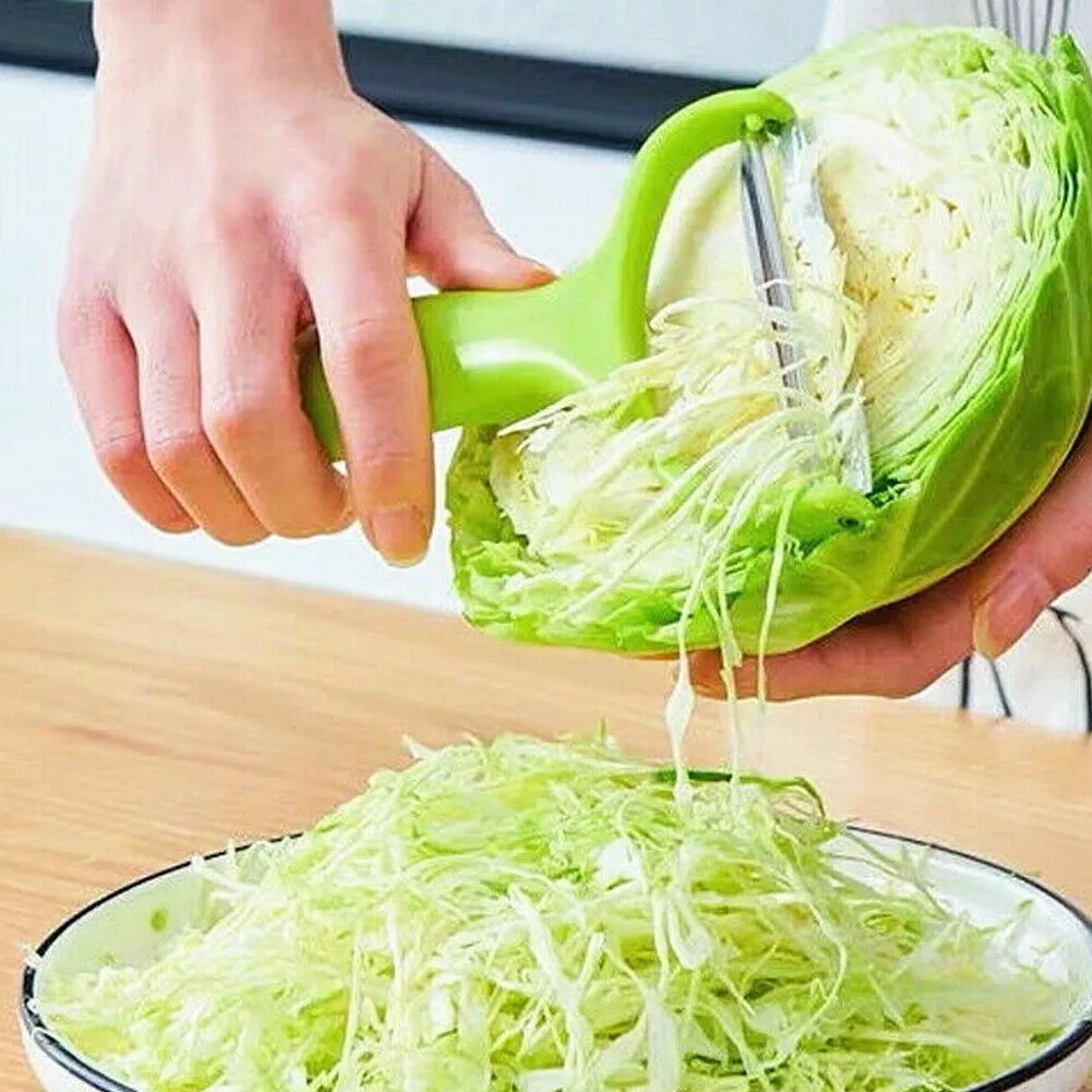 US 2-4 Pack Stainless Steel Peeler Cabbage Lettuce Head Grater Shredder Slicer S