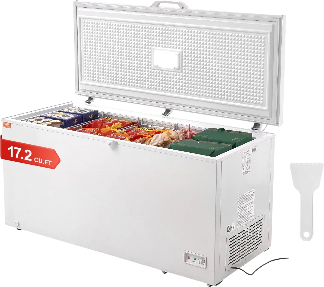Vevor Chest Freezer 17.2 Cu. Ft. 488L Deep Freezer with Adjustable Thermostat New