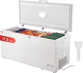 Vevor Chest Freezer 17.2 Cu. Ft. 488L Deep Freezer with Adjustable Thermostat New