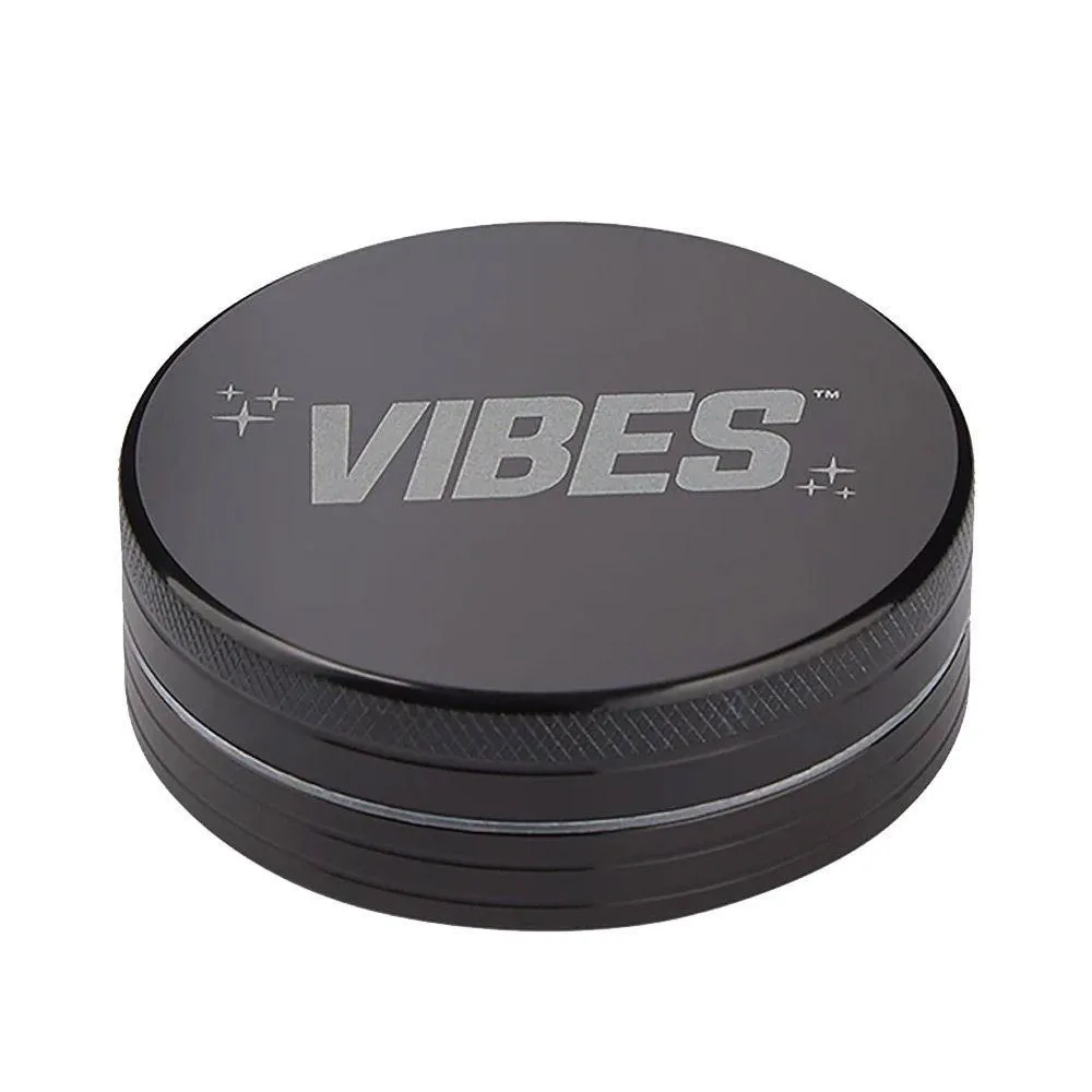 Vibes x Aerospace - Black Aluminium - 2 Piece Herb Grinder