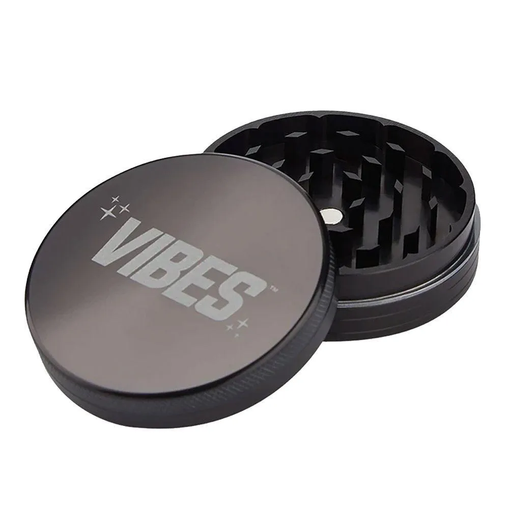 Vibes x Aerospace - Black Aluminium - 2 Piece Herb Grinder
