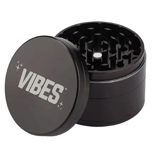 Vibes x Aerospace - Black Aluminium - 4 Piece Herb Grinder