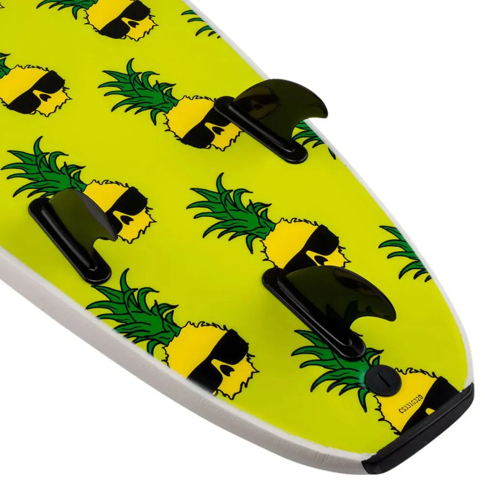 Wave Bandit Ben Gravy Easy Rider 8ft Soft Surfboard - White