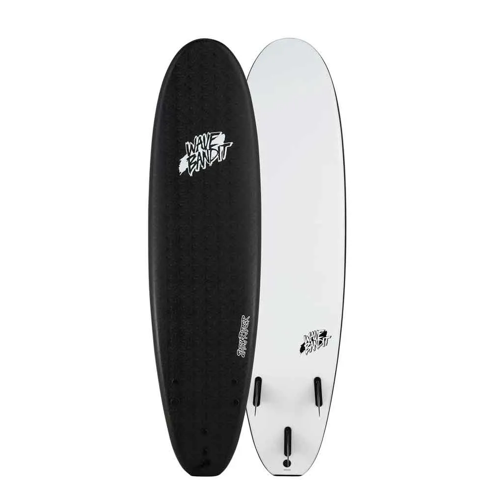 Wave Bandit Easy Rider 8ft Soft Surfboard - Black