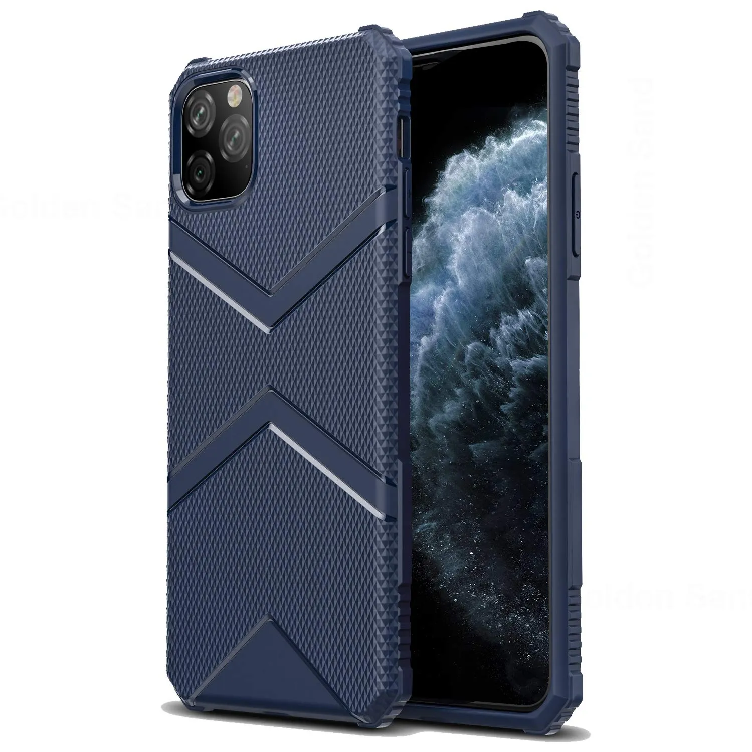 X-Armor Military Series Shock Proof Back Cover for Apple iPhone 11 Pro 5.8 inch, Blue