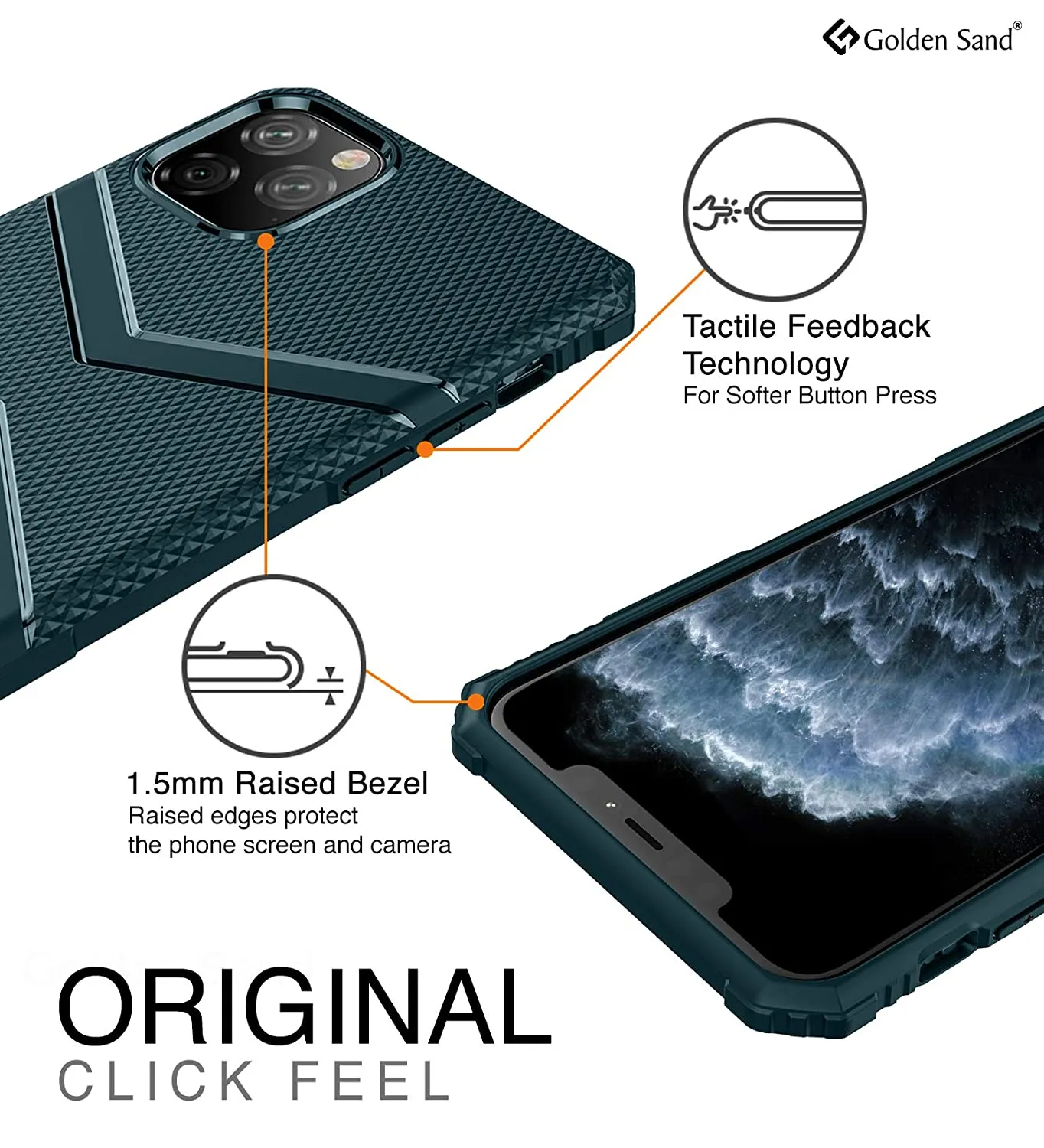 X-Armor Military Series Shock Proof Back Cover for Apple iPhone 11 Pro 5.8 inch, Green