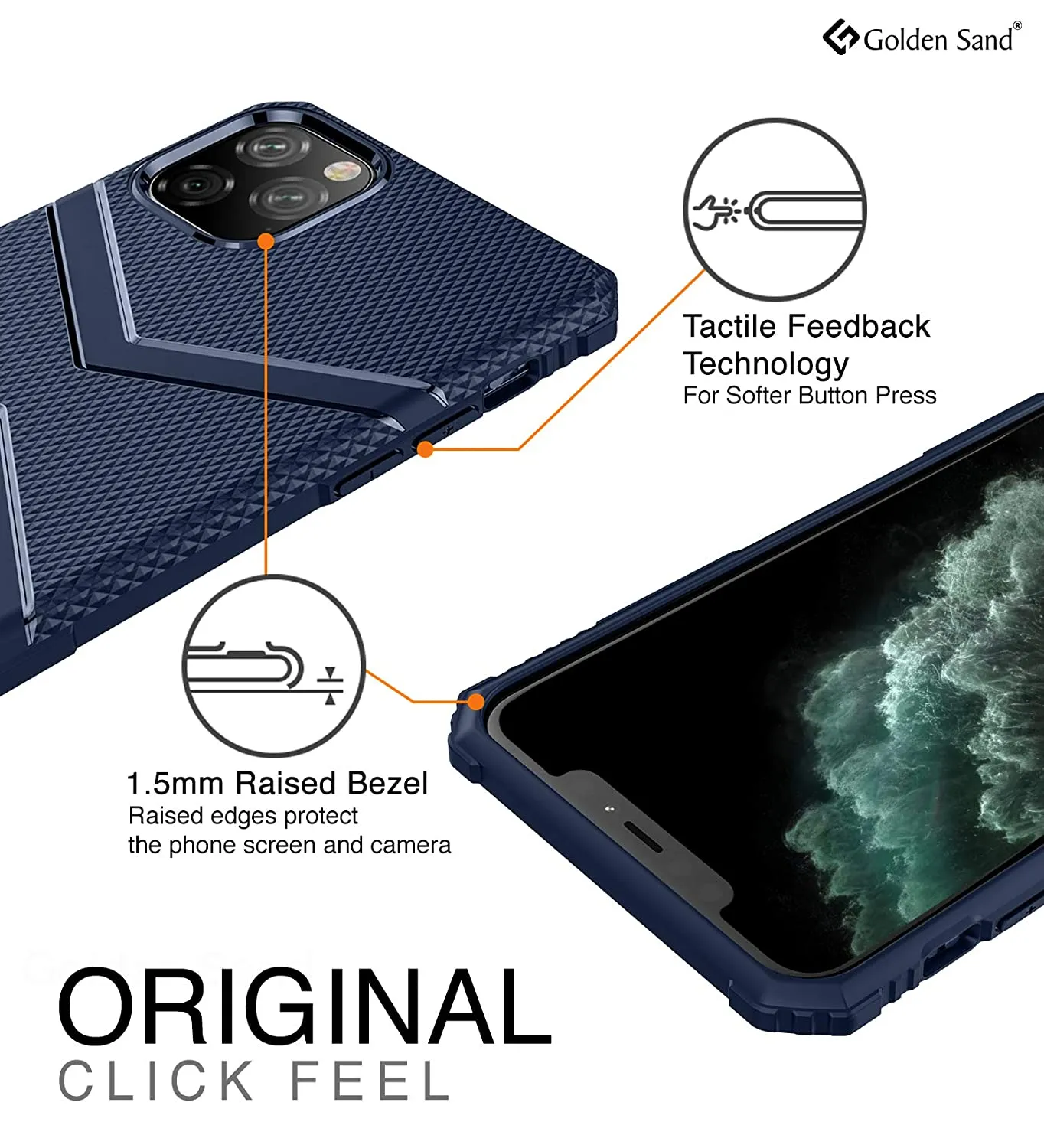X-Armor Military Series Shock Proof Back Cover for Apple iPhone 11 Pro Max 6.5 inch, Blue