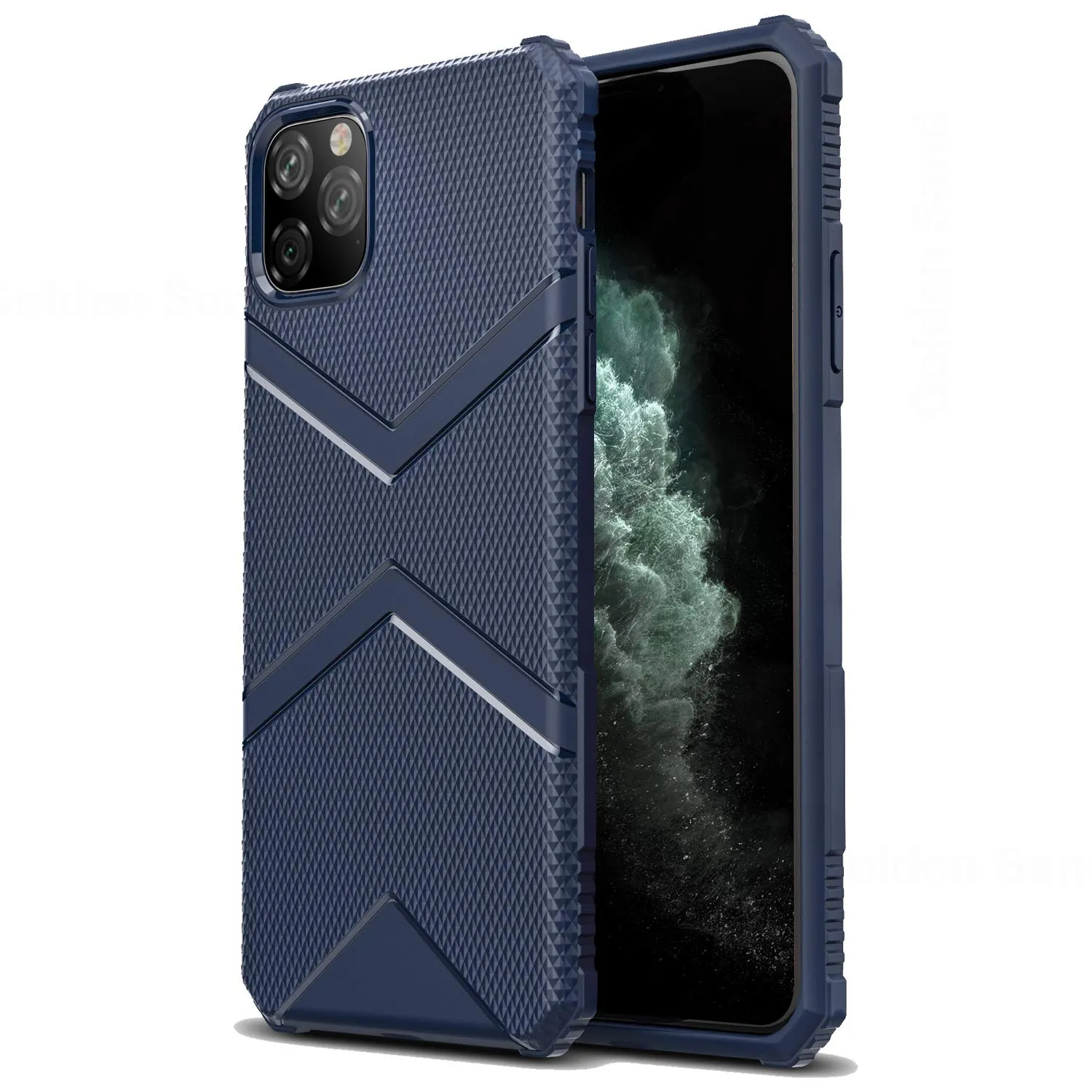 X-Armor Military Series Shock Proof Back Cover for Apple iPhone 11 Pro Max 6.5 inch, Blue